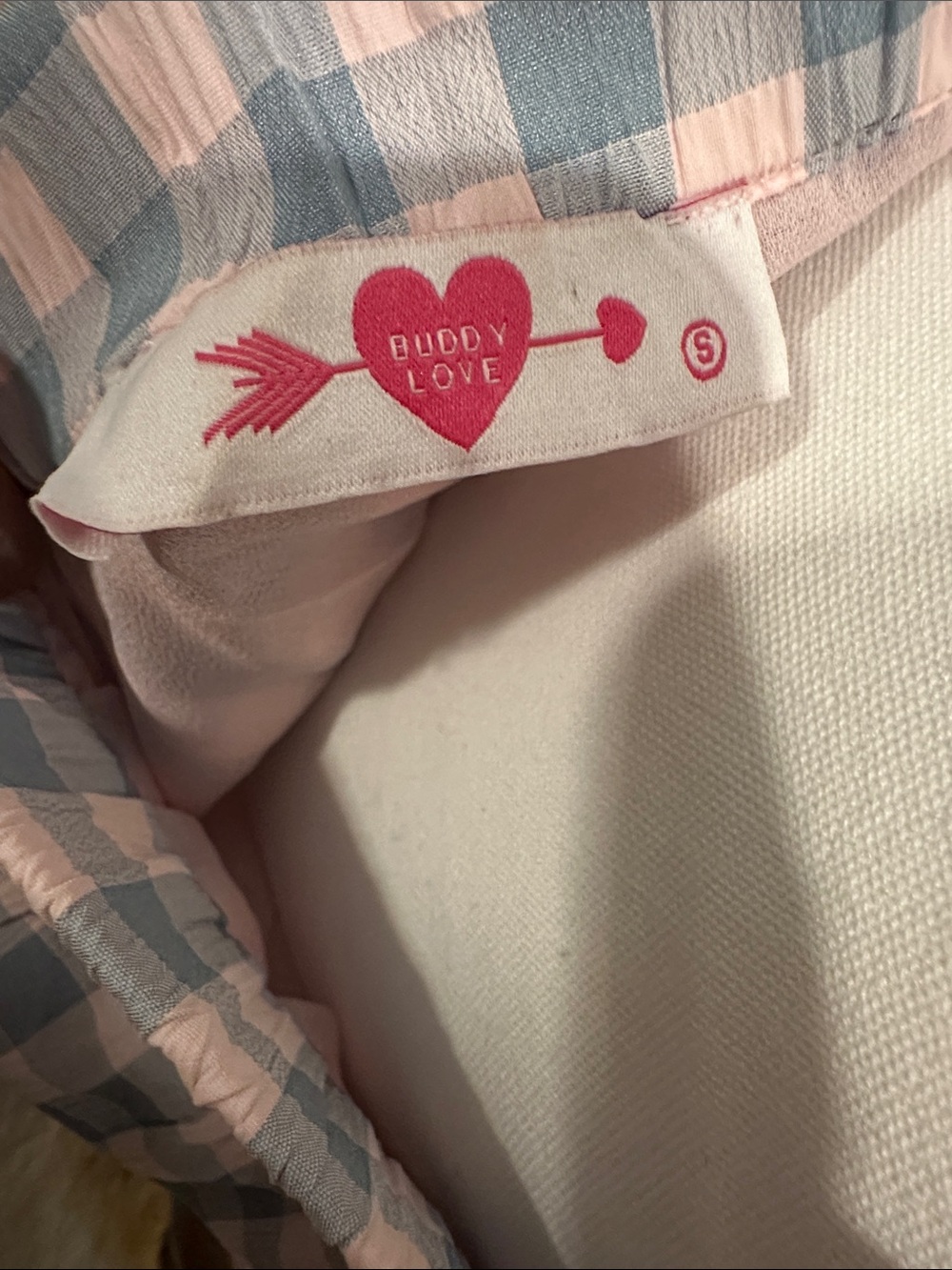 Buddy Love Pink and Gray Gingham Maxi Skirt Set - Picture 8 of 9